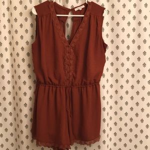 Burnt orange romper